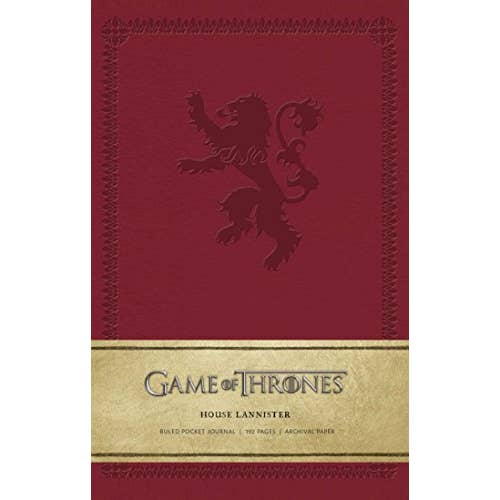 Game of Thrones: House Lannister Ruled Pocket Journal